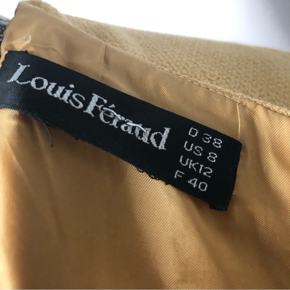 Louis Feraud Short Sleeve Sheath Wool Dress Size 8 - Picture 7 of 9